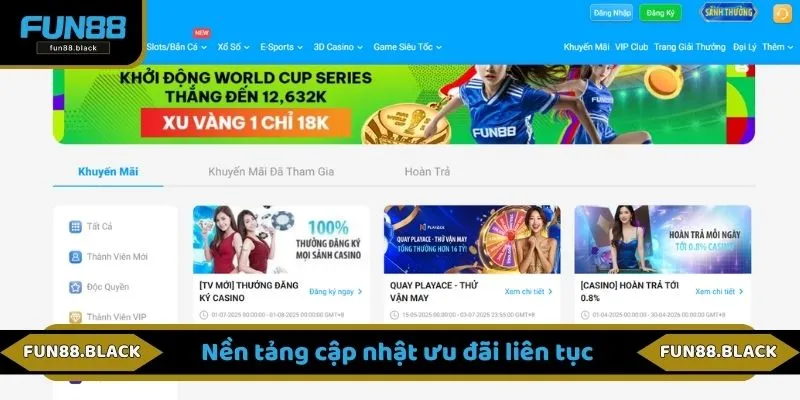 Nền tảng cập nhật ưu đãi liên tục 