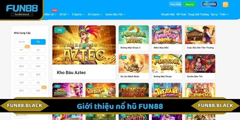 Giới thiệu nổ hũ FUN88